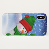 Spaß-Schneemann iPhone Fall Case-Mate iPhone Hülle (Rückseite (Horizontal))