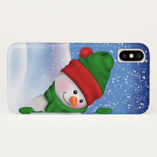 Spaß-Schneemann iPhone Fall Case-Mate iPhone Hülle (Rückseite (Horizontal))