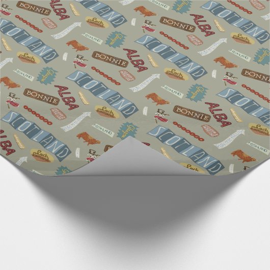 Spaß, Schottland-Packpapier Geschenkpapier (Ecke)