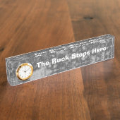 Spaß Schreibtisch Unterschreiben Sie hier die Buck Namensplakette (Seite)