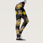 Spaß-Schulbustreiber-Party-Muster-Leggings Leggings (Rechts)