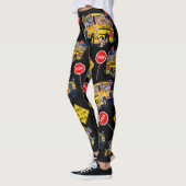 Spaß-Schulbustreiber-Party-Muster-Leggings Leggings (Links)