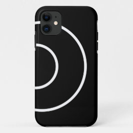 Spaß Schwarz-weiße moderne, konzentrische Signalwe Case-Mate iPhone Hülle