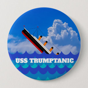 Spaß schwingend Trumptan Button