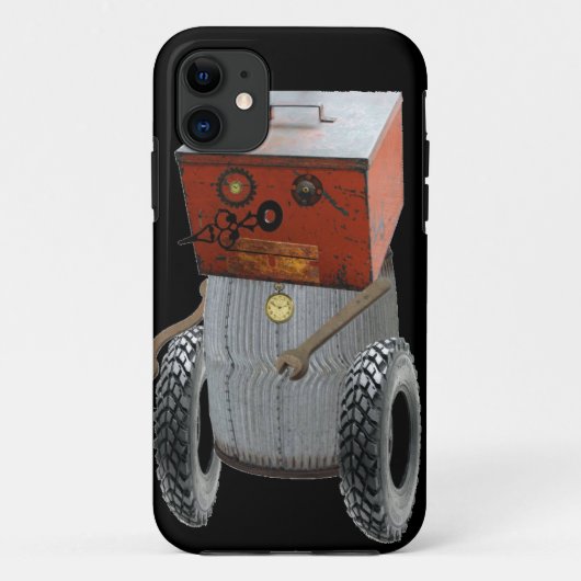 Spaß Sci FI-Metallroboter Iphone Fall Case-Mate iPhone Hülle (Rückseite)