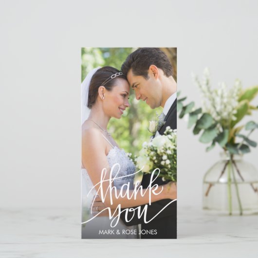 Spaß Script Hochzeit danke (Stehend Vorderseite)