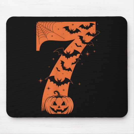 Spaß sechs sieben 6 7 Meme Design Paare Halloween  Mousepad (Vorne)