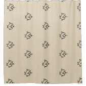 Spaß-Segel-FISH-Motivmuster Duschvorhang (Vorderseite)