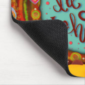 Spaß sei einfach glückliche Quote Inspirivity Mous Mousepad (Ecke)