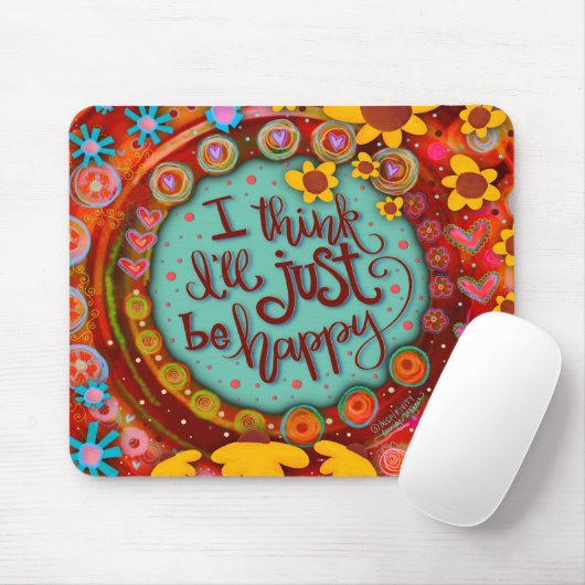 Spaß sei einfach glückliche Quote Inspirivity Mous Mousepad (Mit Mouse)