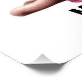 Spaß Senior mit Vögeln Poster (Ecke)