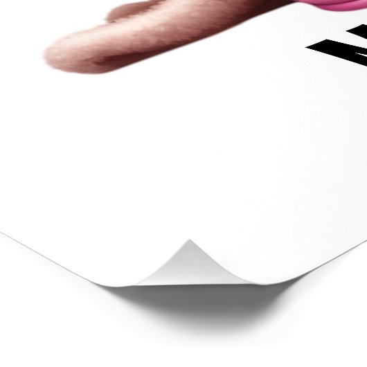 Spaß Senior mit Vögeln Poster (Ecke)