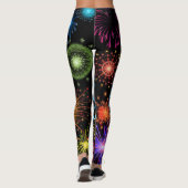 Spaß-Silvester-Feiertags-Party-Leggings Leggings (Rückseite)
