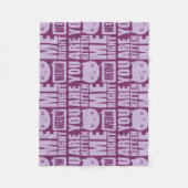 Spaß sind Sie Kätzchen ich rechte Fleecedecke (Vorderseite)