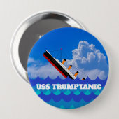 Spaß sinken Trumptanisch Button (Vorne & Hinten)