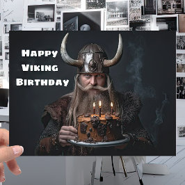 Spaß skandinavischer Viking Warrior - Nordic Birth Karte