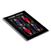 Spaß Skelettkings und Queens Poker Spielkarten Notizblock (Rechte Seite)