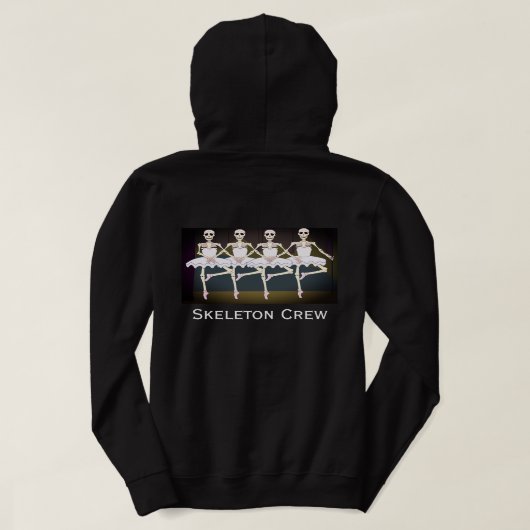 Spaß "Skeletton Crew" Tanzskelette Hoodie (Design Rückseite)