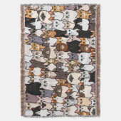 Spaß so viele Katzen und Kätzchen Collage Decke (Vorderseite Vertikal)