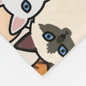 Spaß so viele Katzen und Kätzchen Collage Fleecedecke (Ecke)
