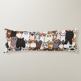 Spaß so viele Katzen und Kätzchen Collage Seitenschläferkissen