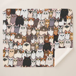 Spaß so viele Katzen und Kätzchen Collage Sherpadecke