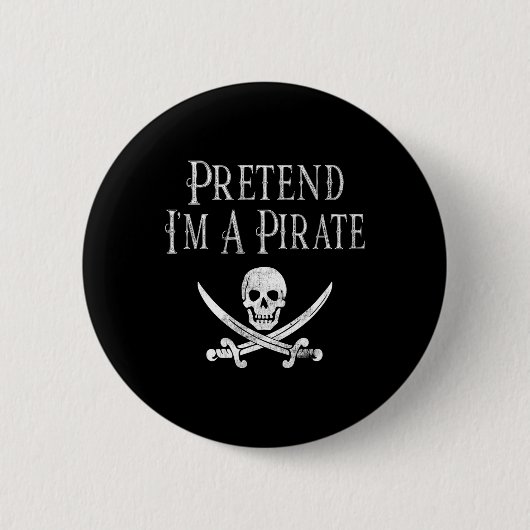 Spaß, so zu tun, als wäre ich ein Piratenspiel Hal Button (Vorderseite)