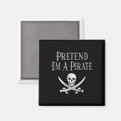 Spaß, so zu tun, als wäre ich ein Piratenspiel Hal Magnet (Vorderseite/Rückseite)