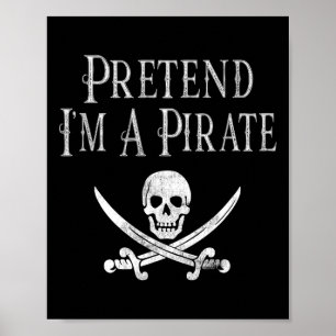 Spaß, so zu tun, als wäre ich ein Piratenspiel Hal Poster