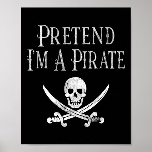 Spaß, so zu tun, als wäre ich ein Piratenspiel Hal Poster (Vorne)