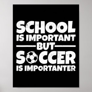 Spaß Soccer Player zurück zu Schulgeschenke für Ki Poster