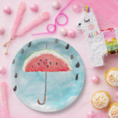 Spaß Sommer Frische Melon Frucht Regen Pappteller (Party)