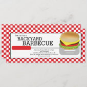 Spaß-Sommer GRILLEN Party Einladung (Vorne/Hinten)