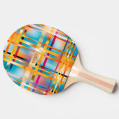 Spaß Sommer Personalisiert blauer Rosa und Gold Tischtennis Schläger (Seitenansicht)