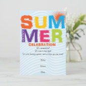 Spaß Sommersonnenwende Einladung (Stehend Vorderseite)