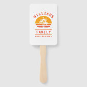 Spaß Sommerurlaub Tropical Beach Family Wiedersehe Fächer (Rückseite)