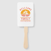 Spaß Sommerurlaub Tropical Beach Family Wiedersehe Fächer (Vorderseite)