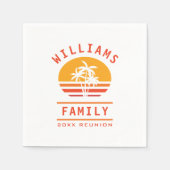 Spaß Sommerurlaub Tropical Beach Family Wiedersehe Serviette (Vorderseite)