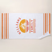 Spaß Sommerurlaub Tropical Beach Family Wiedersehe Strandtuch (Vorderseite)