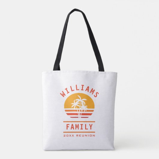 Spaß Sommerurlaub Tropical Beach Family Wiedersehe Tasche (Rückseite)