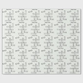 Spaß "Sonntag fertig!" Crossword Eyeglasses Art Geschenkpapier (Flach)