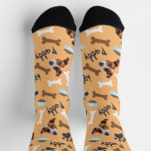 Spaß & Spaß Mein Hunde Gesicht auf den Socken (Oben)