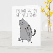 Spaß Spaß Wohlfühlen besser gebrochene Knochenkart Karte (Gelbe Blume)