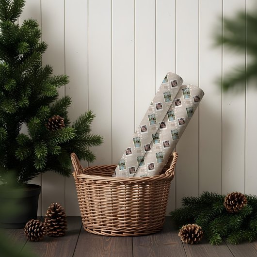 Spaß Special Delivery Porto Briefmarke FotoCollage Geschenkpapier