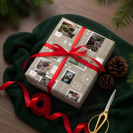 Spaß Special Delivery Porto Briefmarke FotoCollage Geschenkpapier Set