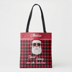 Spaß Special Lieferung Santa Red Black Buffalo Kar Tasche
