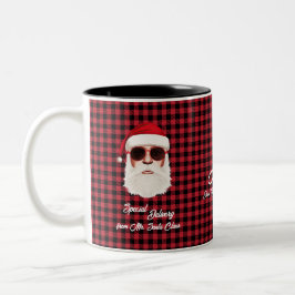 Spaß Special Lieferung Santa Red Black Buffalo Kar Zweifarbige Tasse