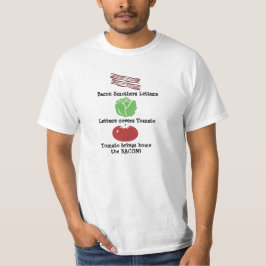 Spaß-Speck-Kopfsalat-Tomate-Felsen-Papier Scissors T-Shirt