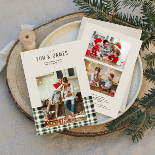 Spaß & Spiele Weihnachten   Personalisiert mit 3 F