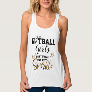 Spaß-Spieler-Clipartund SloganNetball Tank Top